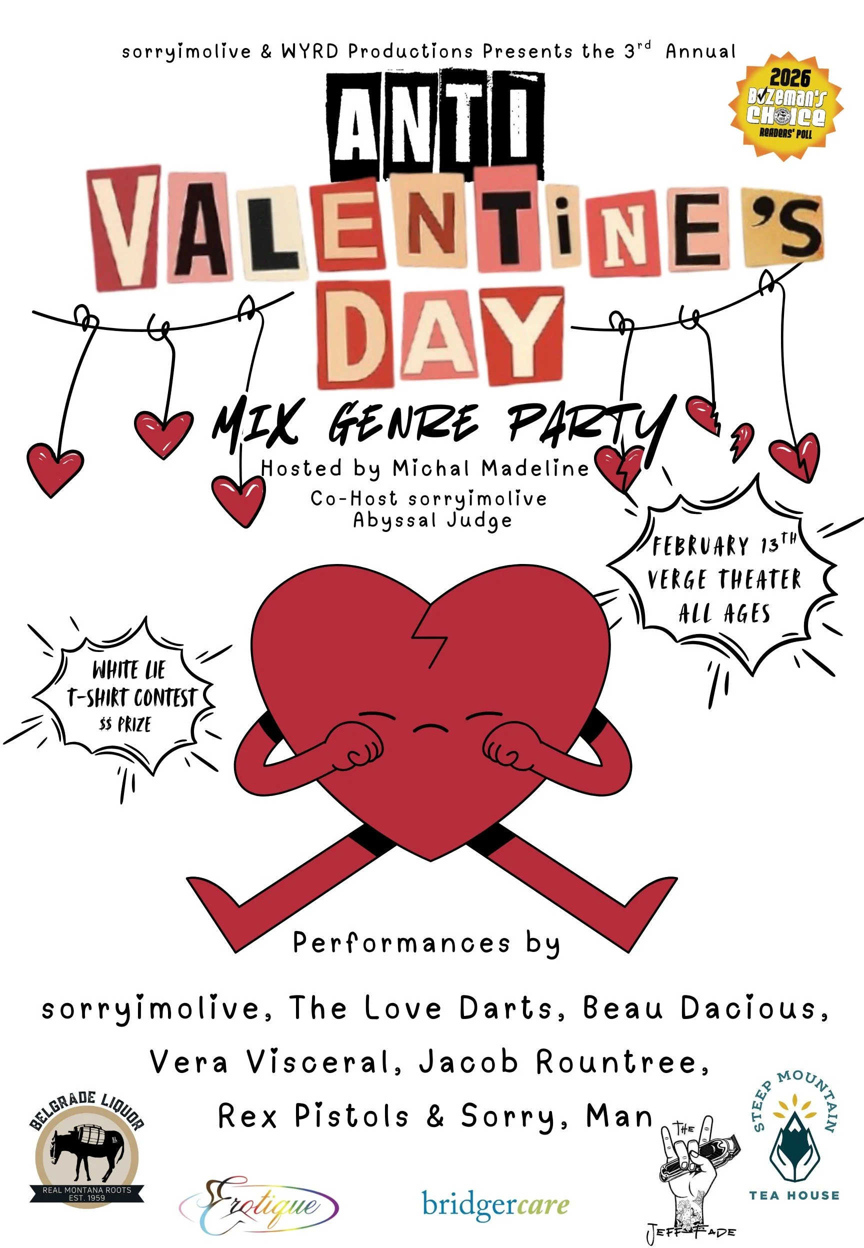 ANTI VALENTINE'S DAY MIX GENRE PARTY — Verge Theater